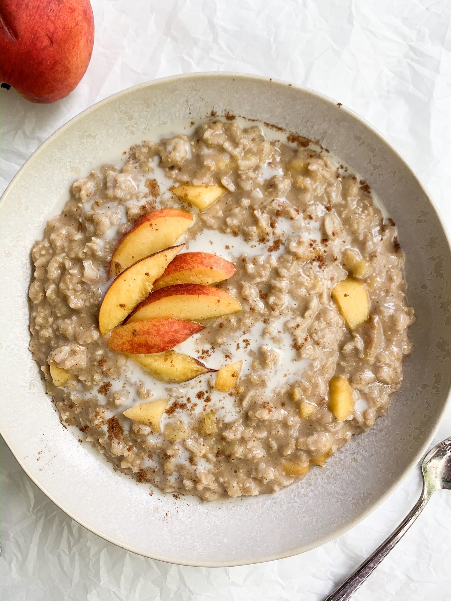 Peach Cobbler Protein Oats
