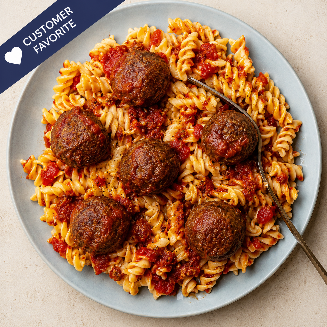 Napoli Rotini with Beef Meatballs