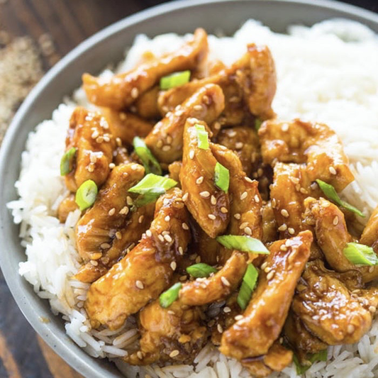 Sticky Chicken and Cauliflower Fried Rice