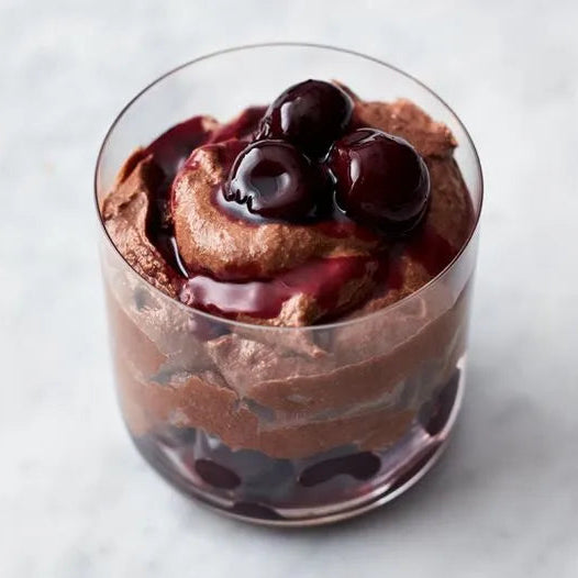 Dark Chocolate Cherry Mousse